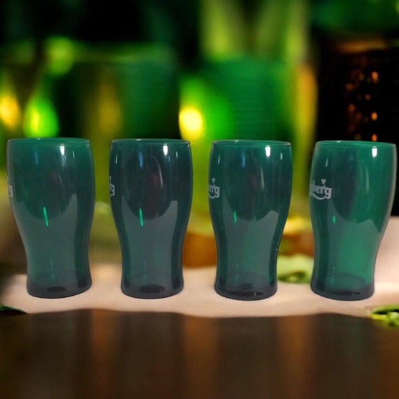 48 Carlsberg Green 16oz Beer Glasses. St. Patrick’s Day Themed Steins. - Picture 3 of 9